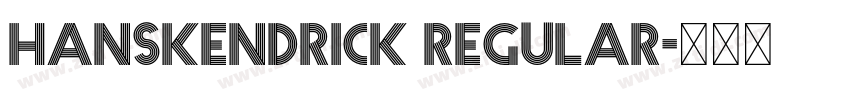 hanskendrick Regular字体转换